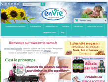 Tablet Screenshot of envie-sante.fr